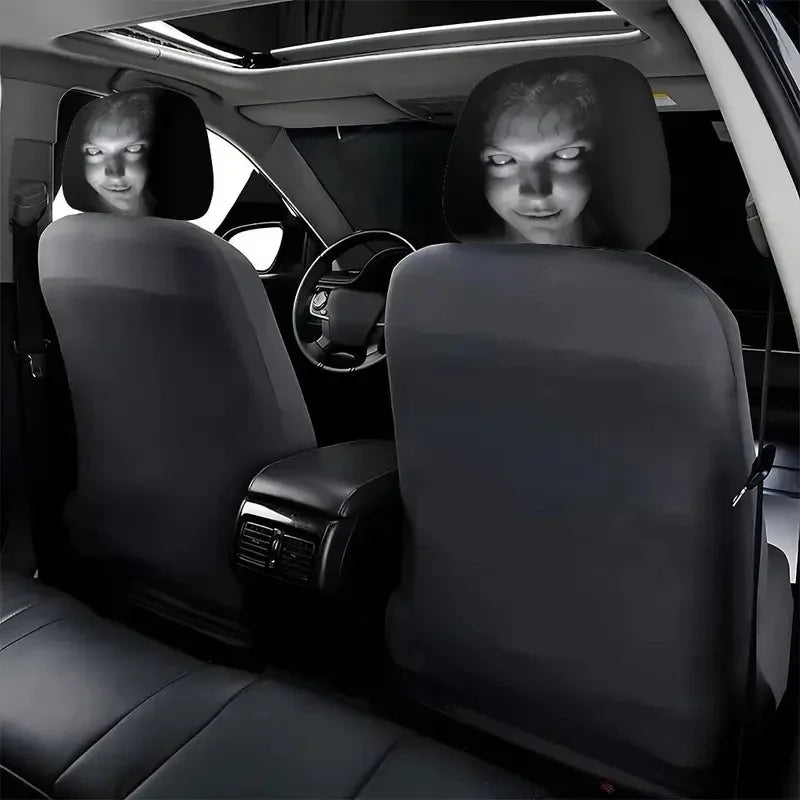 Housse appuie-tête Halloween Horror Face sur siège de voiture