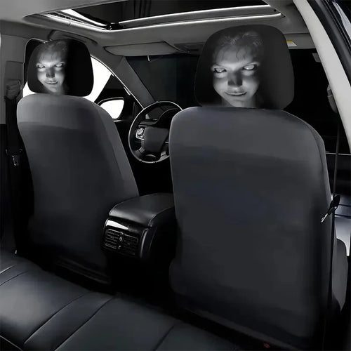 Housse appuie-tête Halloween Horror Face sur siège de voiture